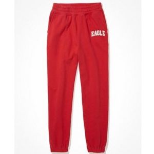 American Eagle Fleece Heritage Boyfriend Jogger